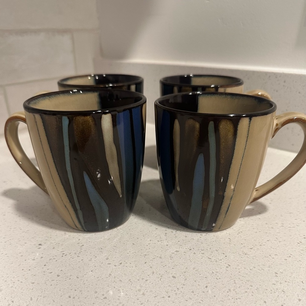 Althea Teal Ceramic Mug Set
